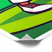 Golfer en gevonden bal - Golf Art Print (Hoek)