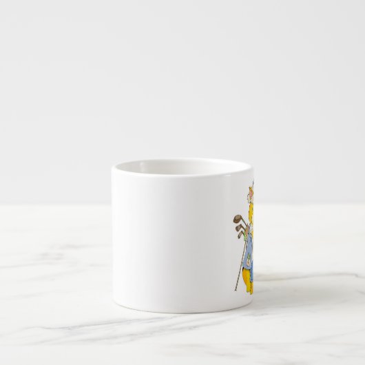 Golfer Espresso Cup Espresso Kop (Voorkant)