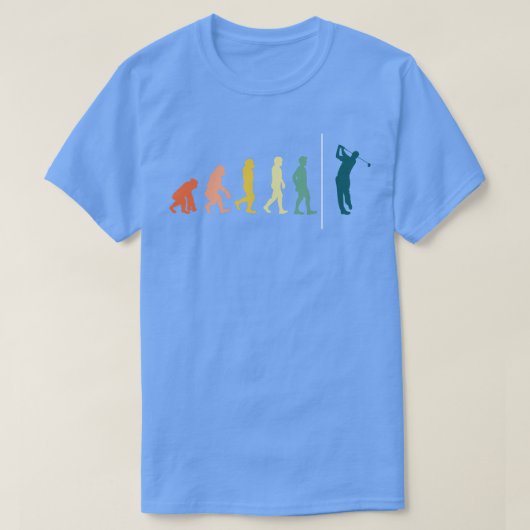 Golfer Evolution Mannen Hobby Gift Golf T-shirt (Design voorkant)