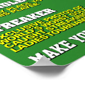 Golfer Fake Magazine Hoesje Poster (Hoek)