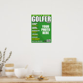 Golfer Fake Magazine Hoesje Poster (Keuken)
