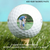 Golfer Father Son Custom Photo Keepslag Golfballen
