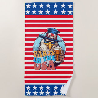 GOLFER Feest In de VS Vlag Handdoek