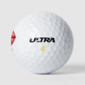 Golfer Fijne Valentijnsdag met grote lippen Golfballen (Logo)