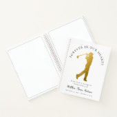 Golfer Forever in Our Hearts Uitvaart Gastenboek Notitieboek (Binnen)