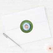 Golfer foto gesigneerd golfbal verjaardag ronde sticker (Envelop)
