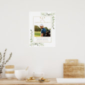 Golfer Funeral Celebration Of Life Photo Poster (Keuken)