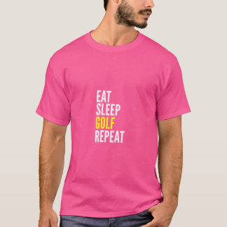 Golfer Funny Gift - Eet Slaap Golf Herhaal T-shirt