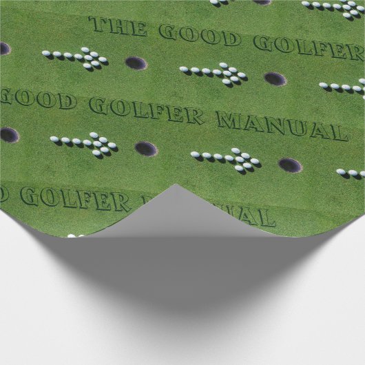 GOLFER FUNNY GIFTS, GOLF DIE GROENE FUN PERSONEEL  CADEAUPAPIER (Hoek)