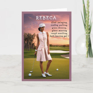Golfer Funny Verjaardag leuke Golf grap Bedankkaart