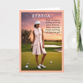 Golfer Funny Verjaardag leuke Golf grap Bedankkaart