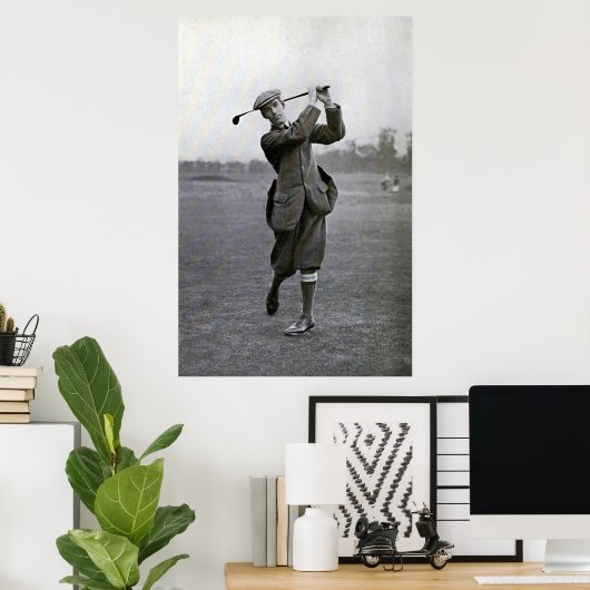 Golfer: George Duncan Poster (Thuiskantoor)