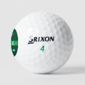 Golfer Gepersonaliseerd 2-initialen Gras Groen Golfballen (Logo)