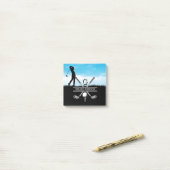 Golfer Gepersonaliseerd monogram ontwerp Post-it® Notes (Op bureau)