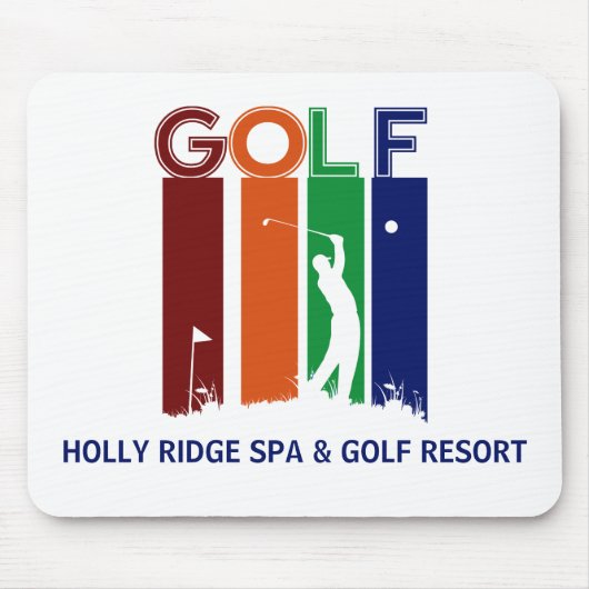Golfer Gepersonaliseerd Muismat (Voorkant)