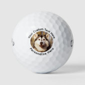 Golfer gepersonaliseerde foto eenvoudige aangepast golfballen (Voorkant)