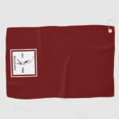 Golfer Gepersonaliseerde naam en jaar Golfhanddoek (Horizontaal)