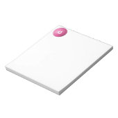 GOLFER GIFT, GIRL GOLFER PINK GIFT NOTITIEBLOK (Linkerzijde)