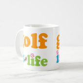 Golfer Gift Girls Koffiemok (Voorkant links)