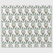 Golfer Gift - Oversized golfballen op gouden T - s Cadeaupapier (Vlak)