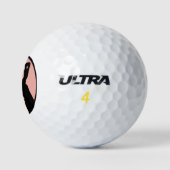 Golfer Girl Golfing Personalized Golf Balls Golfballen (Logo)