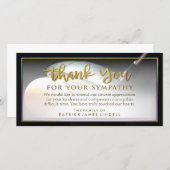 Golfer Golden bedankt voor je sympathiekaart (Voorkant / Achterkant)