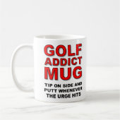 Golfer Golf Addict Funny Gift Mok Putt Putt (Links)