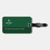 Golfer golf apparatuur identificatie bagagelabel (Achterkant horizontaal)