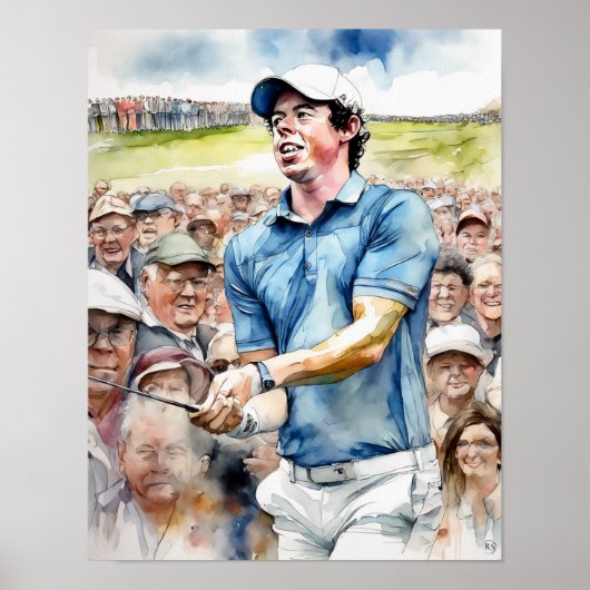 Golfer - Golf Art Print (Voorkant)