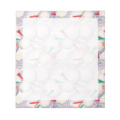Golfer; Golf Balls & T - shirts Pattern Notitieblok (Voorkant)