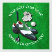 Golfer Golf Club Name Golf Club Owner Raamsticker (Vel)