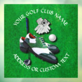 Golfer Golf Club Name Golf Club Owner Raamsticker (Vel 3)