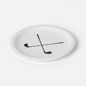 Golfer Golf Club Papieren Bordje (Gekanteld)