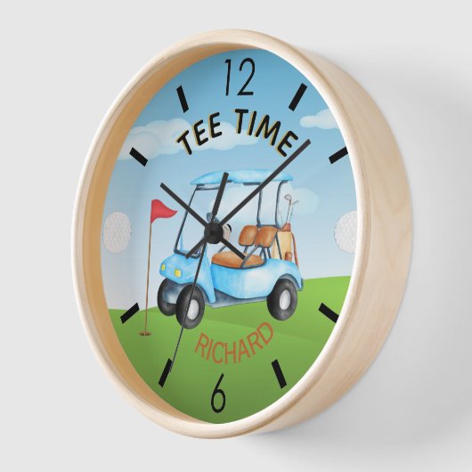 Golfer Golf Course Cart Name T-shirt Time (Hoek)