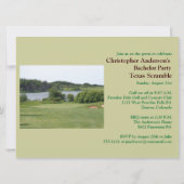 Golfer Golf Golfen vrijgezellenfeest. Kaart (Achterkant)