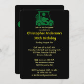 Golfer Golf Golfing 30th Birthday Kaart (Voorkant / Achterkant)