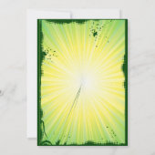 Golfer Golf Golfing 40th Birthday Invitation Kaart (Achterkant)