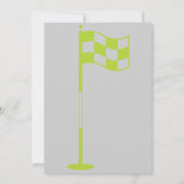 Golfer Golf Golfing 65th Birthday Invitation Kaart (Achterkant)