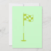 Golfer Golf Golfing 65th Birthday Invitation Kaart (Achterkant)
