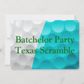 Golfer Golf Golfing Green-vrijgezellenfeest. Invit Kaart (Voorkant)