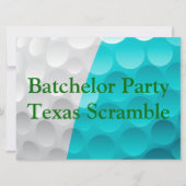 Golfer Golf Golfing Green-vrijgezellenfeest. Kaart (Voorkant)