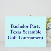 Golfer Golf Golfing-vrijgezellenfeest. Kaart (Staand voorkant)
