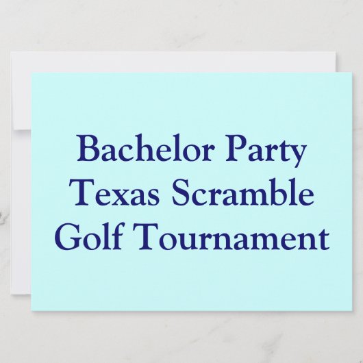 Golfer Golf Golfing-vrijgezellenfeest. Kaart (Voorkant)