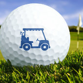 Golfer Golf Player Cart Classic Blue Sports Cool Golfballen
