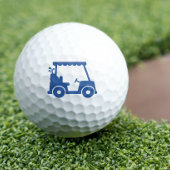 Golfer Golf Player Cart Classic Blue Sports Cool Golfballen