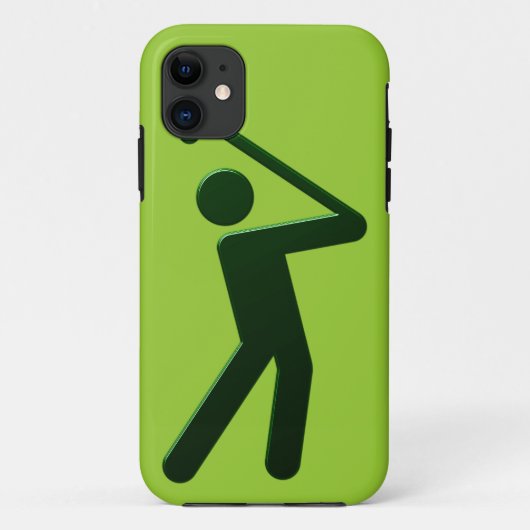 Golfer golf player Case-Mate iPhone case (Achterkant)
