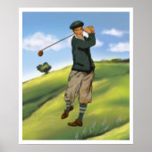 Golfer Golf Print (Voorkant)