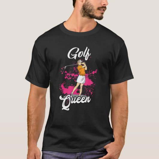 Golfer Golf Queen Mini Golf vrijetijdssport Dames T-shirt (Voorkant)