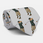  golfer golf stropdas (Opgerold)