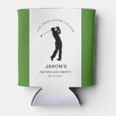 Golfer Golf Thema Afscheid Van De Jonggezellen Blikjeskoeler (Voorkant)